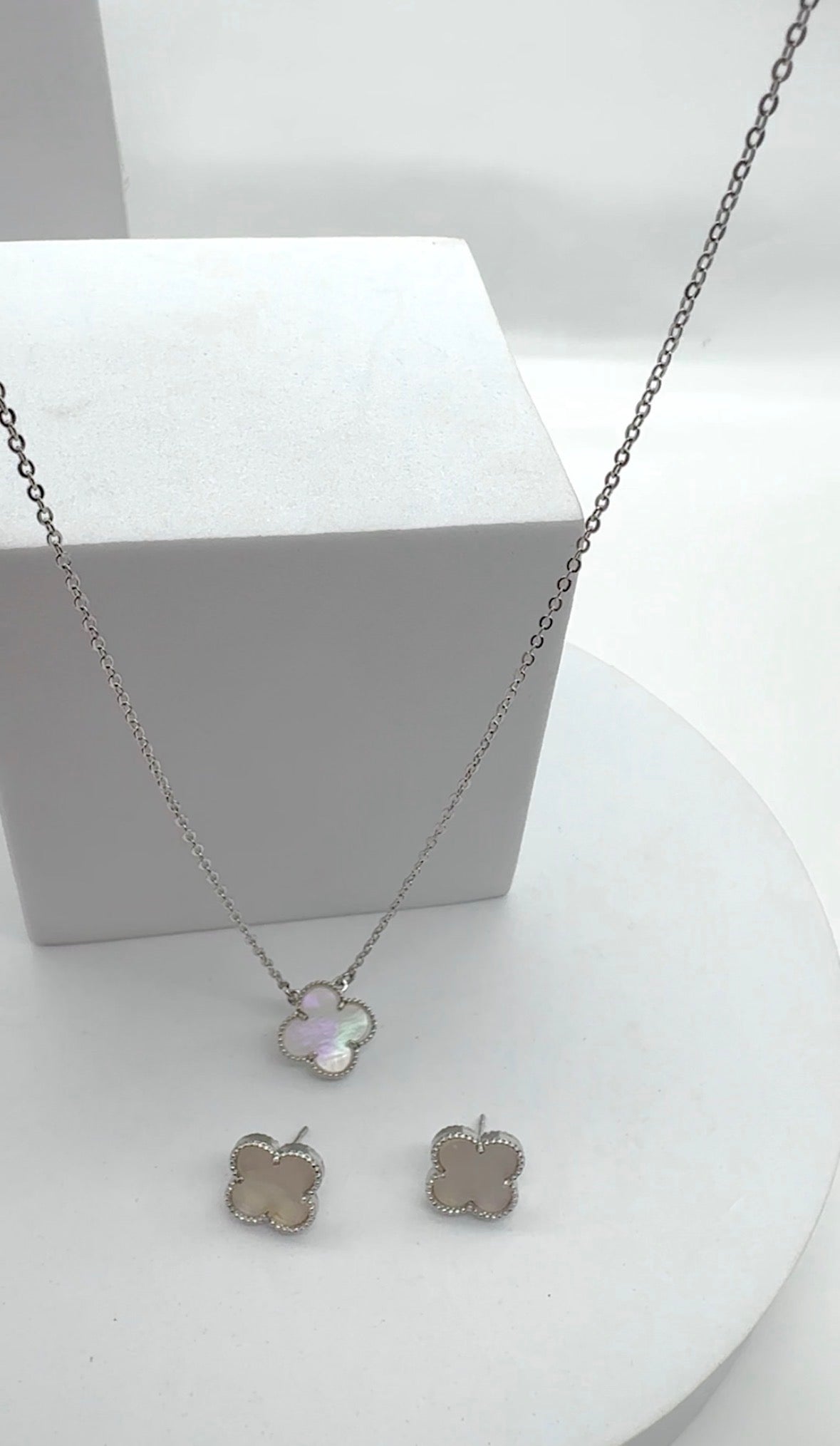 CHAIN SET 8006 Silver Pearl