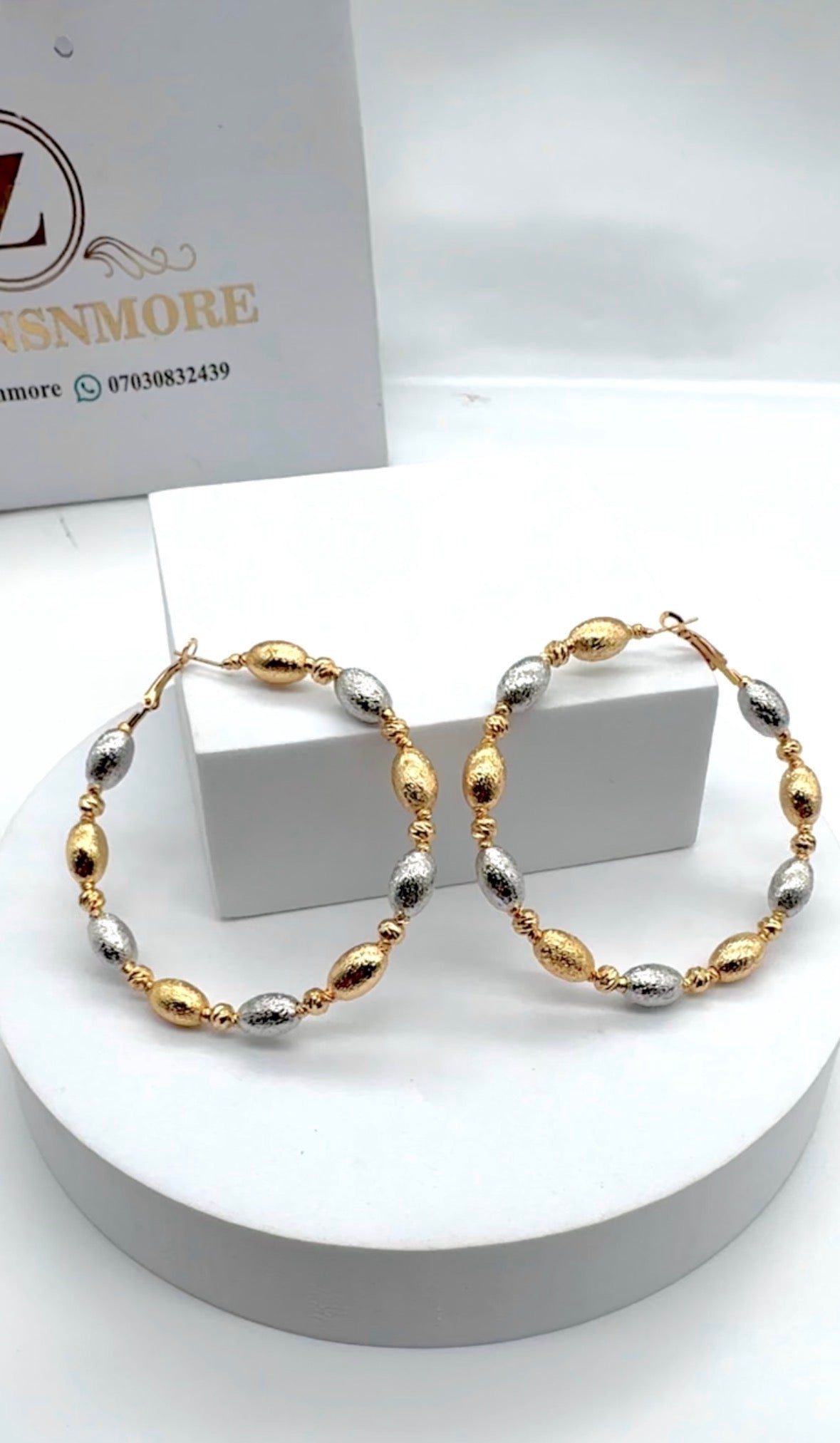 EARRINGS 8040 2tone