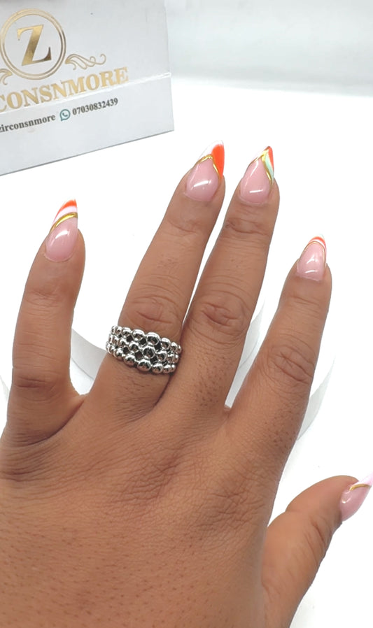 SILVER BALL ILLUSION RING 2002