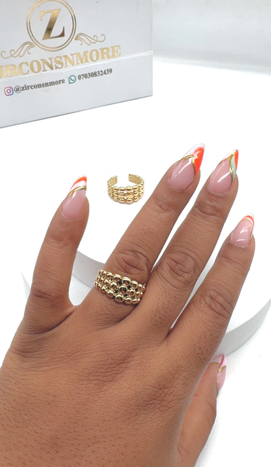 GOLD BALL ILLUSION RING 2001
