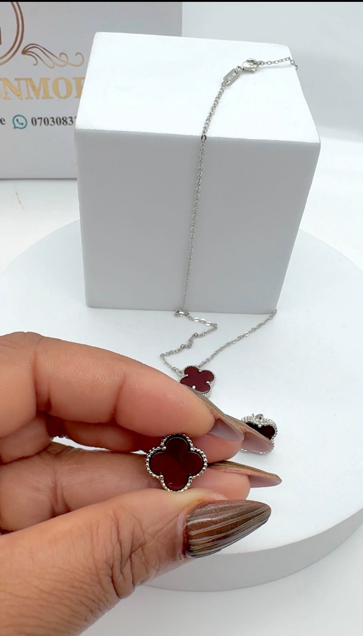 CHAIN SET 8008 Silver Oxblood