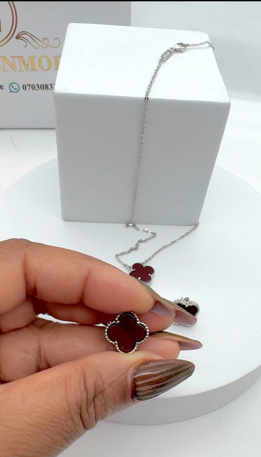 CHAIN SET 8008 Silver Oxblood