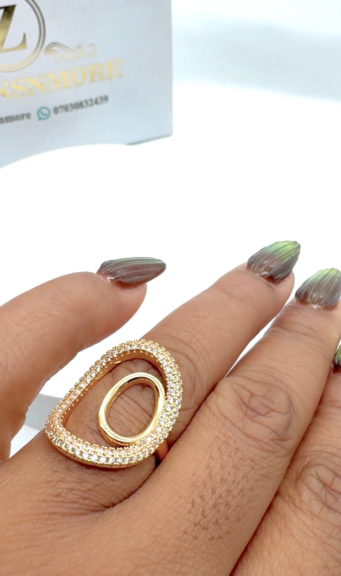 RING 8007 Gold Double O