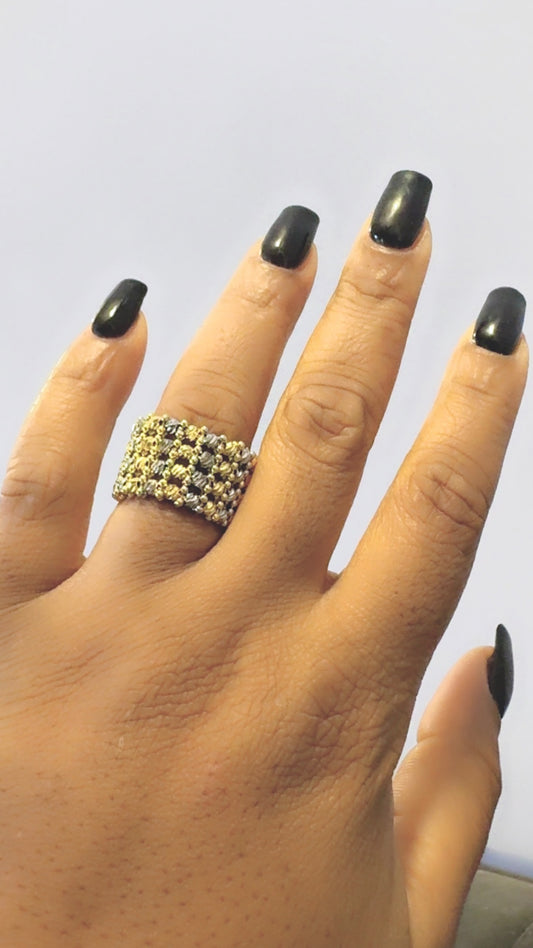 RING 8025 gold and silver new
